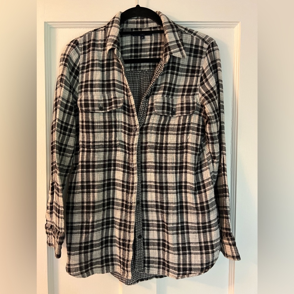 Madewell Plaid Button Down Flannel Shirt